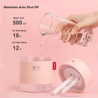 Biały nawilżacz ze wzorem ośnieżonych gór 500ML ultradźwiękowy USB Aroma dyfuzor powietrza kojący światło aromaterapia Humidificador Home Difusor 2